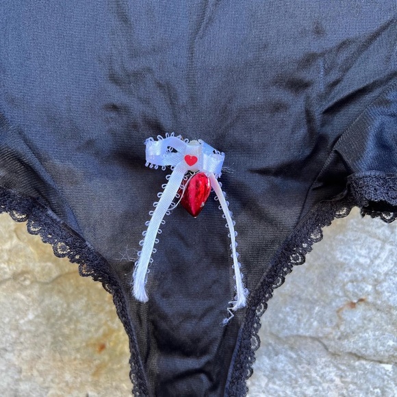 Vintage figurfit black bodysuit Teddy lingerie black size large - Picture 8 of 10